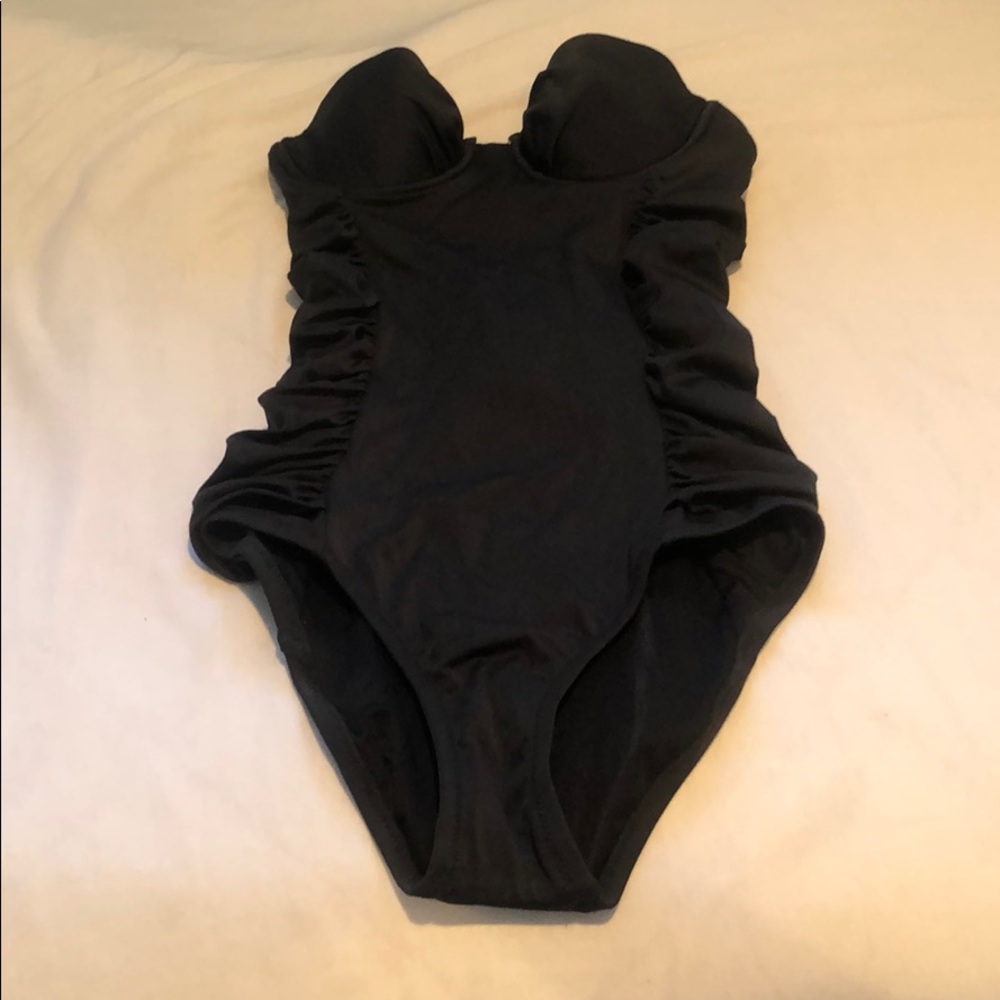 Gray J Crew One Piece Swim Suit